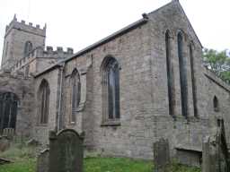 Side view of All Saints' Church, Durham Road, Lanchester © DCC 2016